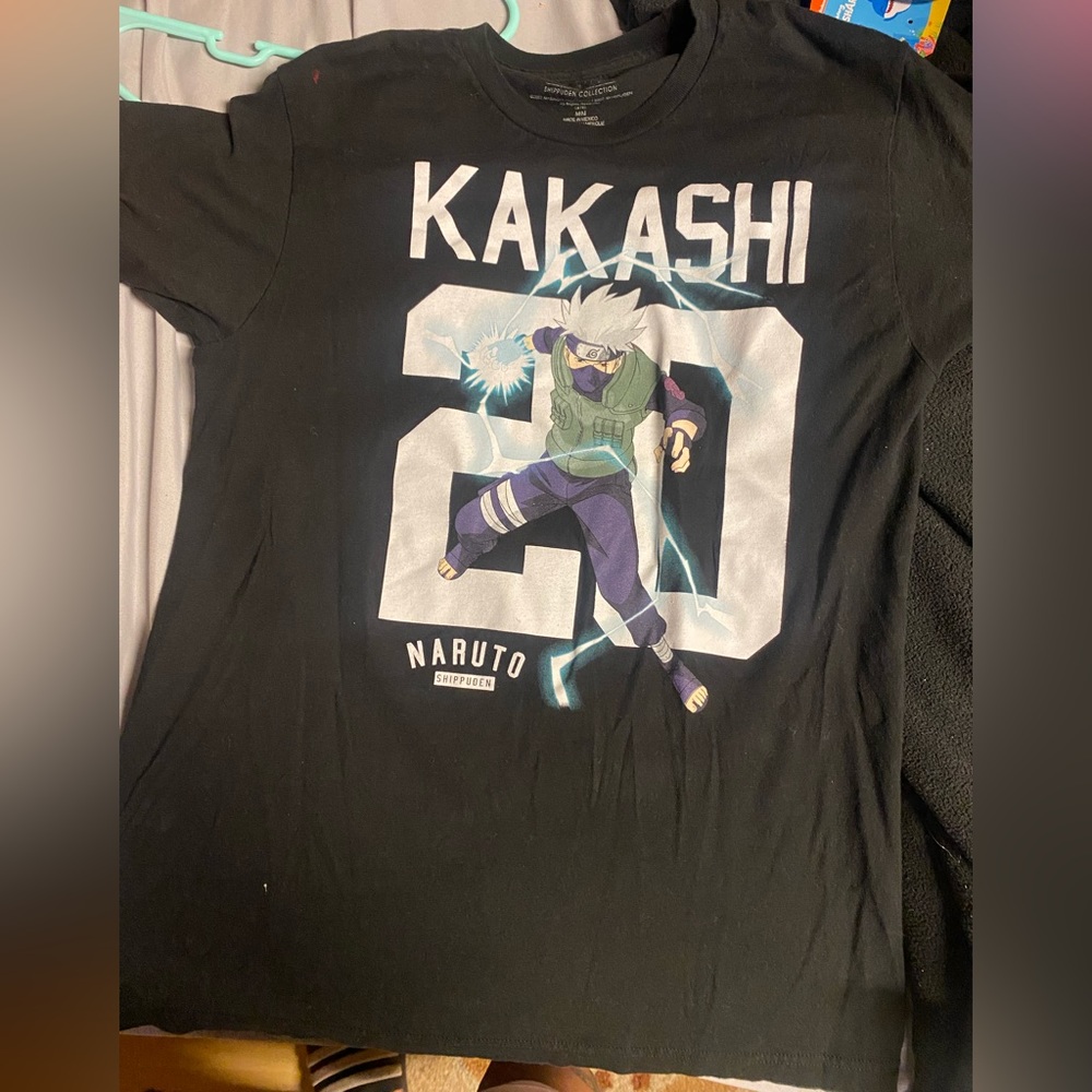 Kakashi sensei from naruto shippuden t-Shirt. Dry fit. M.